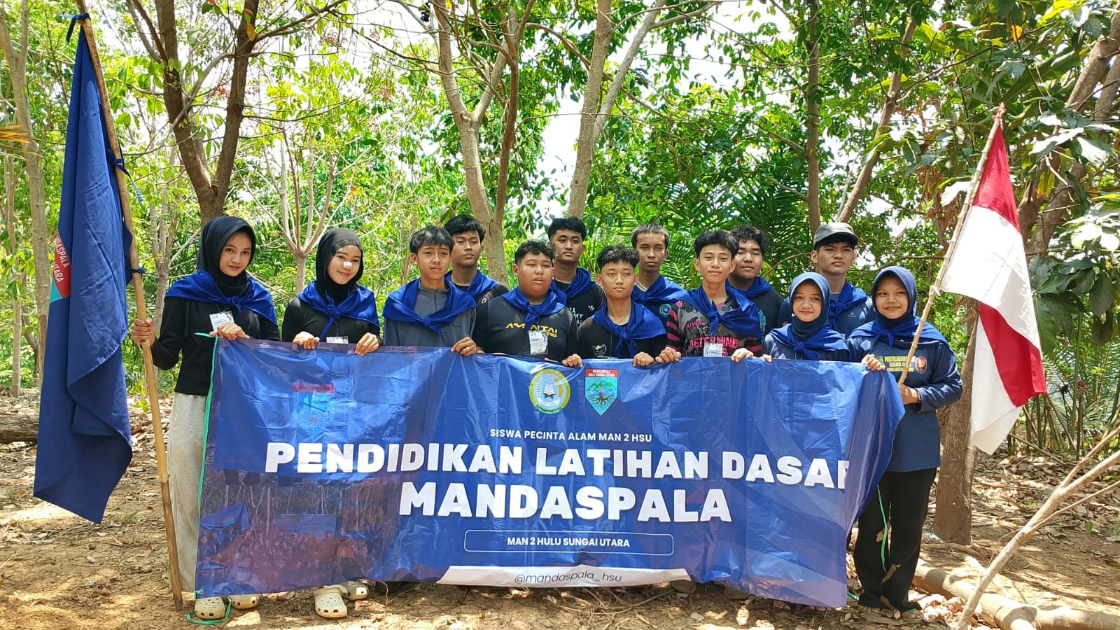 Bentuk Jiwa Tangguh dan Peduli Alam, Mandaspala MAN 2 HSU Gelar Diklatsar Angkatan 6 di Balangan